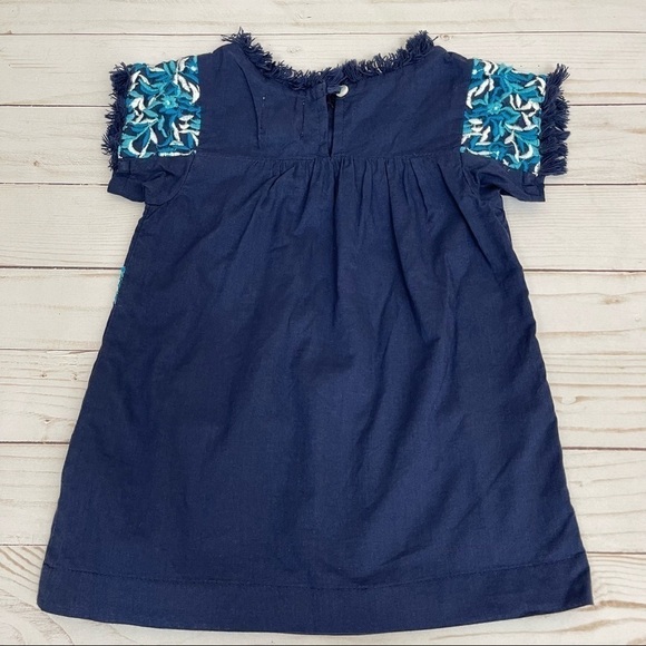 Peek Short Sleeve Embroidered Bohemian Dress Size 12-18 months - Picture 4 of 8